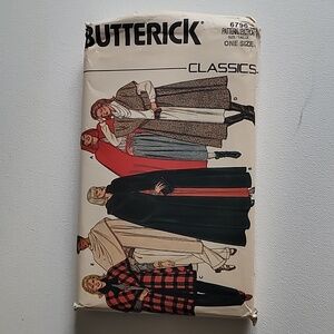 Butterick 6796 Cape Pattern OS Vintage Uncut